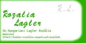 rozalia lagler business card
